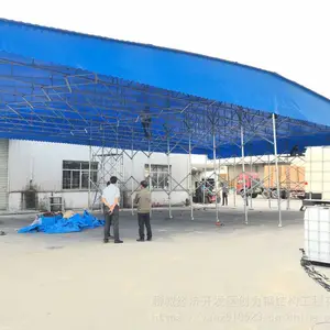 电动篷定制_河北衡水故城伸缩雨棚定制