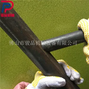 焊接钢管开弧机 无缝钢管冲坡口 液压冲月牙口设备