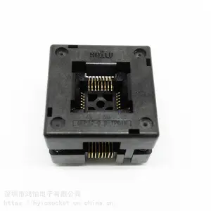 ATMEGA8A-AU芯片测试座QFP32-0.8下压老化座烧录座适配座插座