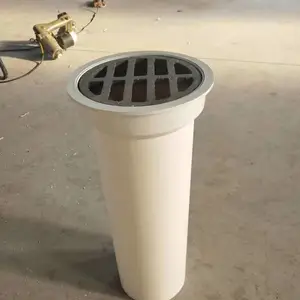 桥梁预埋圆形排水管 方形铸铁泄水管常规高度420 集水井雨水篦子