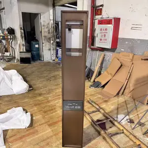 304不锈钢门口机立柱 楼宇对讲主机安装立杆 小区单元门门禁柱