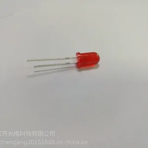 提供3MM红发红直插F3发光二极管灯珠