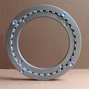 200mm静音转盘工厂-8寸消音错位转盘-无声餐桌转盘现货-家具五金配件