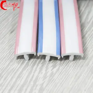 情湘悦厂家直销儿童学习桌包边条 T型pvc塑胶双色封边条 课桌桌包边条 封边卡条