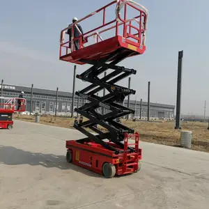 甘孜白玉县室外高空作业车全自行升降平台全自行走升降机移动式升降平台