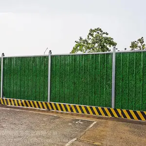 组装式道路临时隔离彩钢围挡市政钢结构施工临时围挡板庞景实业