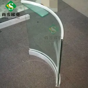 佛山尚步梯业玻璃护栏铝合金底槽 阳台院子围墙栏