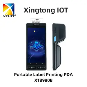 XT8980B仓库无线盘点机 条码扫码机 票据打印机 打印一体手持PDA厂家