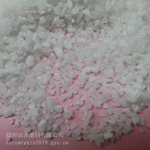 无铁白刚玉喷砂料 钛合金医疗器械表面清理专用白刚玉粒度砂