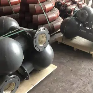 双金属球形耐磨弯头 高铬合金陶瓷耐磨三通输灰管道电厂贴片管道