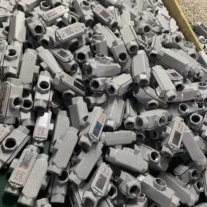 BHC防爆穿线盒 4分防爆分线盒三通防爆穿线盒 DN15铸铝防爆直通穿线盒