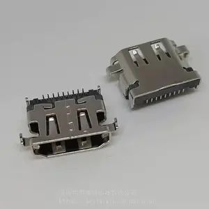 ����HDMI����ĸ��19PIN ����2.78mm 90�Ȳ�� ˫��DIP ����H2.78