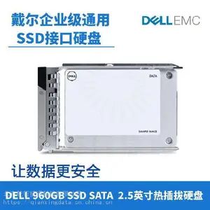 戴尔 960GB SSD SATA,热插拔硬盘,可帮助用户存储海量数据