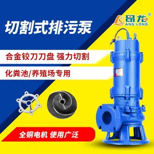 切割式潜水排污泵 化粪池沼气池排污抽粪泵 双铰刀切割污水泵厂家