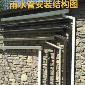 河北成品铝合金天沟檐沟雨水管彩铝檐沟阳光房屋檐雨水槽接水排水槽落水厂家直销