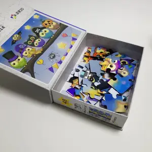 儿童3d动漫拼图立体高清光栅拼图3d游戏卡3d塑料识字卡