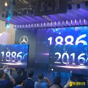 舞台背景机械臂+LED显示屏案例机械手|LED租赁全彩显示屏工程案例