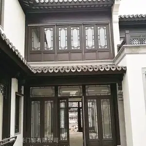 冠墅阳光118窗纱一体仿古防盗门窗