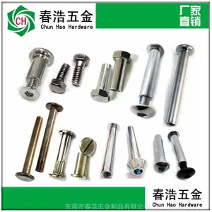 304不锈钢对锁螺母M6 倒边内六角螺母M6家具对夹螺母 316不锈钢对锁螺钉