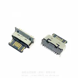 ��ʽ��ƬUSB-C�� 16P����ǰ�����Type-Cĸͷ DIP+SMT�ĽŲ��