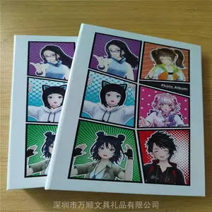 定制100入手账贴卡册可爱少女小图案相册硬卡纸封面卡片册4格