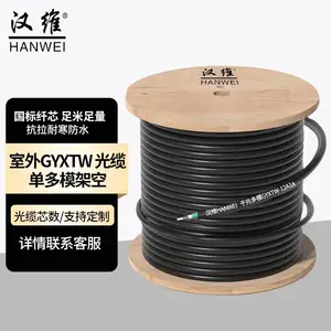 汉维 （HANWEI) 光缆室外光纤线 室外架空千兆多模GYXTW4芯光缆 1米