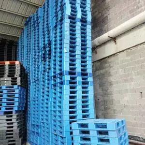 二手塑料托盘1.1米*1.1米*15cm田字网格塑料托盘叉车周转物流仓储防潮通风通用四向进叉