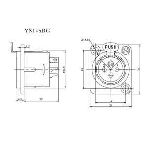 YONGSHENG ��� ��о��ٯ�� XLR���������� D��ģ������Ƶ���� YS145BG��ٯĸ����