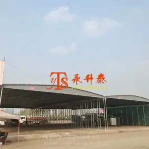 泸州伸缩棚推拉蓬 移动式雨棚 活动雨棚定制