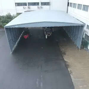 户外临时移动篮球场雨棚电动网球场游泳池雨蓬大型伸缩推拉活动棚