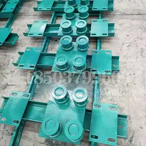 煤矿用无极绳绞车配件托绳轮压绳轮尾轮托绳轮组护轨装置转弯轮组