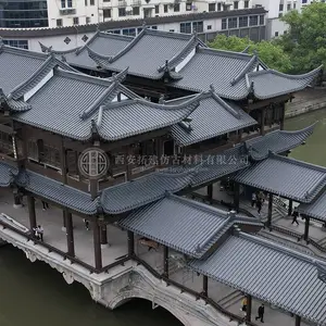 仿古寺庙铝瓦 古建翘角脊兽 古建屋面瓦 金属瓦大批量生产 瓦型可以定制