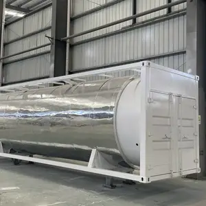 杜尔气体装备提供公路铁路海联运框架式LCO2二氧化碳罐式集装箱