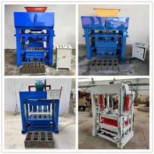 全自动免烧砖机 水泥液压砖机 多功能空心制砖机 搅拌机 粉碎设备