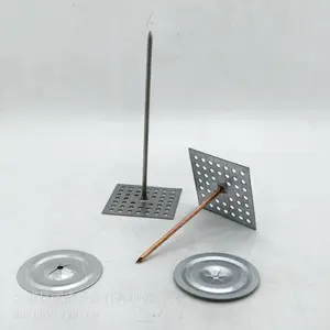 多孔底座保温钉 网孔岩棉钉 胶水粘贴式保温固定钉 工业管道保温钉