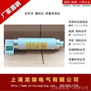 上海龙熔电气RN2型户内高压限流双熔断器 RN2-35/100A