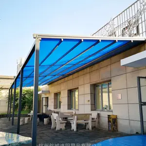 航城遮阳 户外折叠防水天幕 阳光房遮阳天幕