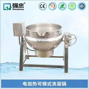 定制全不锈钢优质小型蒸煮 杀菌搅拌带盖夹可倾斜式层锅供应商