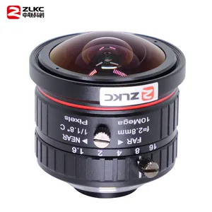 ZLKC中联科创2.8mmC口鱼眼镜头VM02816MP10定焦1000万工业镜头