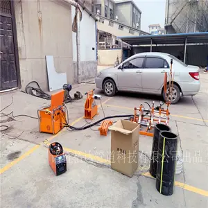 315型pe天然气管道焊接机 PLC触摸屏小票自动打印
