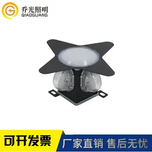 户外十字星光灯LED壁灯5W单色内控七彩光束射灯点光源