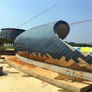 金属装饰板材 酒店商业街改造 白银灰色9006 铝镁锰板平锁扣菱形板