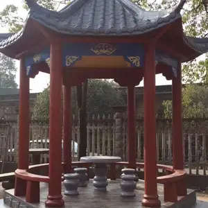 公园亭子、凉亭,仿古六角亭