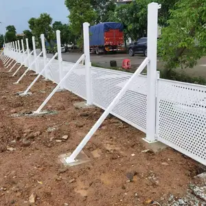 工厂量大从优 珠海隔风屏障冲孔围挡 市政道路施工镀锌冲孔板围栏
