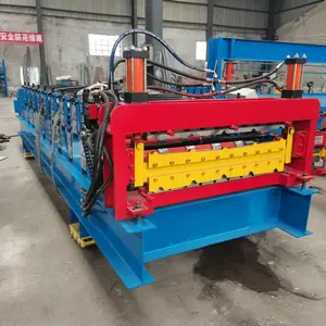 840/900双层彩钢瓦压瓦机 全自动彩钢瓦 压型机 瓦楞机 840彩瓦成型机