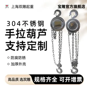 304不锈钢葫芦手动电动链条起重机1吨2吨3吨3米6米尺寸定制工厂