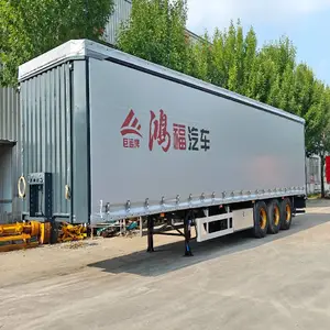 骨架式集装箱半挂车 平板集装箱半挂车 出口定制半挂车 侧帘翼开启半挂车