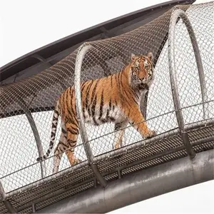 环保不锈钢丝笼舍网_聚隆耐磨笼舍网_动物园笼舍网批发