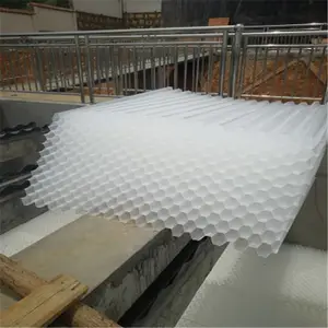 混纺斜板填料多少钱 景观水沉淀除沙斜管填料源头好货 荣茂