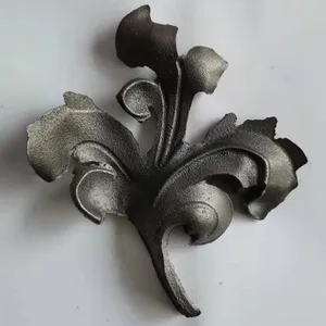 铸钢花叶，铁艺配件大量供应，表面光滑，尺寸标准